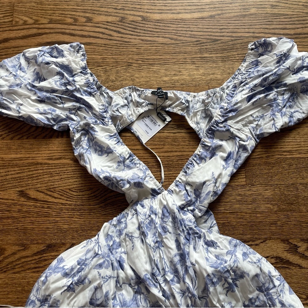 Bardot Eden Floral Mini Dress Size 10 - Picture 6 of 7